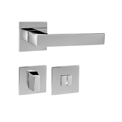 Kľučky na hranatých rozetách Strieborný Tupai