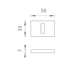Obdĺžnikové rozety Zlatý APRILE