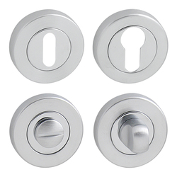 Rozeta ku kľučke FO - rozeta - R  delená CHL/CHM - chróm lesklý/chróm matný (C03) | MP-KOVANIA.sk