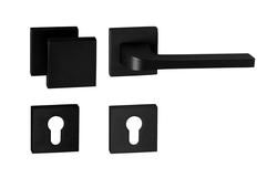 Kľučky na hranatých rozetách Čierny Tupai