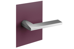 Minimalistické kľučky bez rozety na interiérové dvere Strieborný NUDA - VERUM ITALY