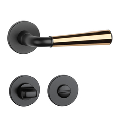 Kľučky na okrúhlych rozetách Kombinovaný APRILE