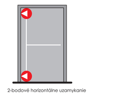 Povrchové panikové kovanie Strieborný DORMAKABA