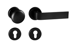 Kľučky na okrúhlych rozetách Čierny Tupai