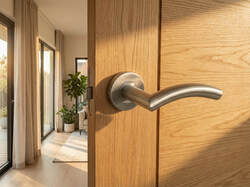 Kľučky na okrúhlych rozetách Strieborný MPK