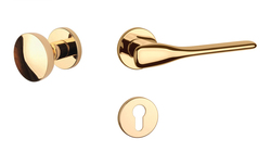 Kľučky na okrúhlych rozetách Zlatý APRILE