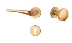 Kľučky na okrúhlych rozetách Zlatý APRILE