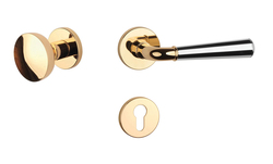 Kľučky na okrúhlych rozetách Kombinovaný APRILE