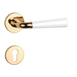 Kľučky na okrúhlych rozetách Kombinovaný APRILE