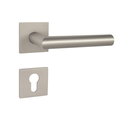 Kľučky na hranatých rozetách Strieborný Tupai