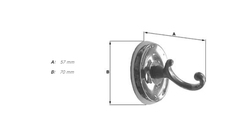 Vešiaky a háčiky  Zlatý SMEDBO