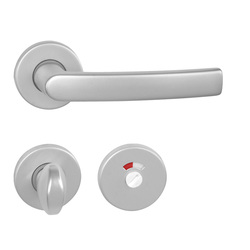 Kľučky na okrúhlych rozetách Strieborný BA