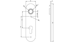 Povrchové panikové kovanie Strieborný JNF