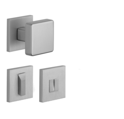 Madlá priame na rozetách Strieborný APRILE