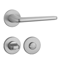 Kľučky na okrúhlych rozetách Strieborný APRILE