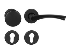 Kľučky na okrúhlych rozetách Čierny BA