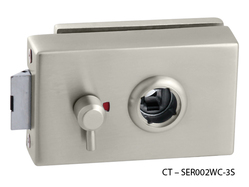 Zámky na sklenené dvere Strieborný CT