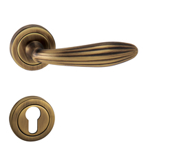 Kľučky na okrúhlych rozetách Bronzový Tupai