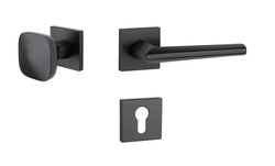 Kľučky na hranatých rozetách Čierny APRILE