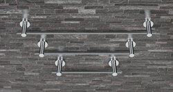 Držiaky na uterák Strieborný COLOMBO