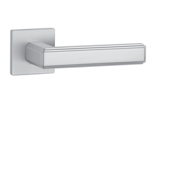 Kľučky na hranatých rozetách Strieborný APRILE