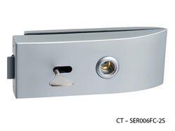 Zámky na sklenené dvere Strieborný CT