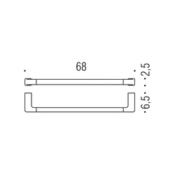 Držiaky na uterák Strieborný COLOMBO