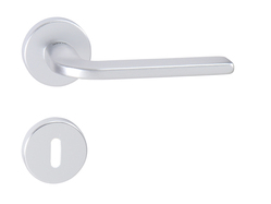 Kľučka na dvere UC - UNO - R STM - strieborná matná (MP1) | MP-KOVANIA.sk