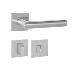 Kľučky na hranatých rozetách Strieborný Tupai