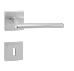 Kľučky na hranatých rozetách Strieborný Tupai