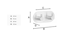 Vešiaky a háčiky  Strieborný SMEDBO