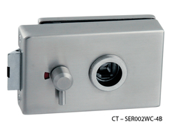 Zámky na sklenené dvere Strieborný CT