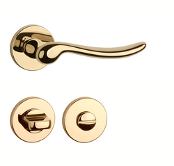 Kľučky na okrúhlych rozetách Zlatý APRILE