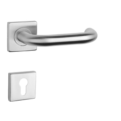 Kľučky na hranatých rozetách Strieborný STERK