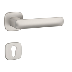 Kľučky na hranatých rozetách Strieborný APRILE