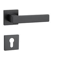 Kľučky na hranatých rozetách Čierny APRILE