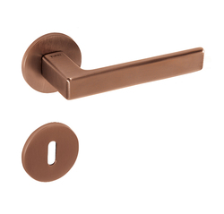 Kľučky na okrúhlych rozetách Medený Tupai