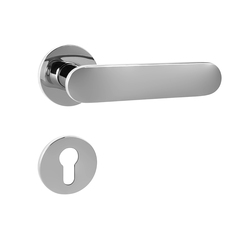 Kľučky na okrúhlych rozetách Strieborný Tupai