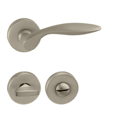 Kľučky na okrúhlych rozetách Strieborný Tupai