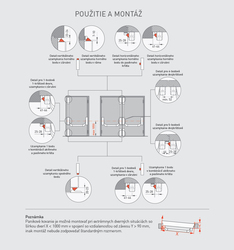 Povrchové panikové kovanie Biely DORMAKABA