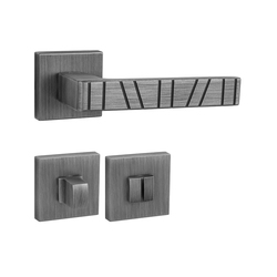 Kľučky na hranatých rozetách Sivý FROSIO BORTOLO