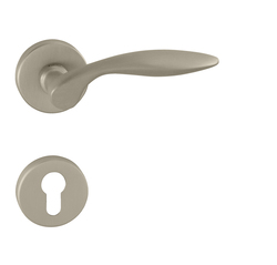 Kľučky na okrúhlych rozetách Strieborný Tupai