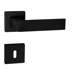 Kľučky na hranatých rozetách Čierny Tupai