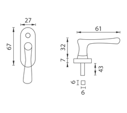 Pololivy na drevené okná Bronzový NI