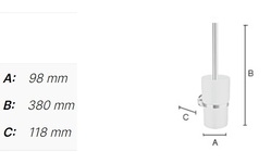 WC kefy s nádobou Čierny SMEDBO