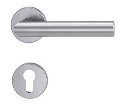 Kľučky na okrúhlych rozetách Strieborný Griffwerk