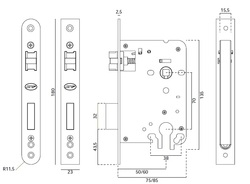 Klasické zámky Strieborný JNF