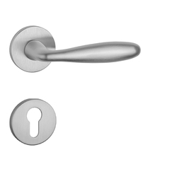 Kľučky na okrúhlych rozetách Strieborný APRILE