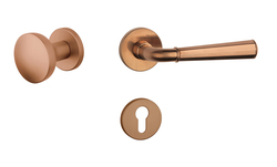 Kľučky na okrúhlych rozetách Medený APRILE