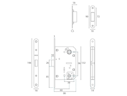 Zámky a protiplechy Strieborný JNF